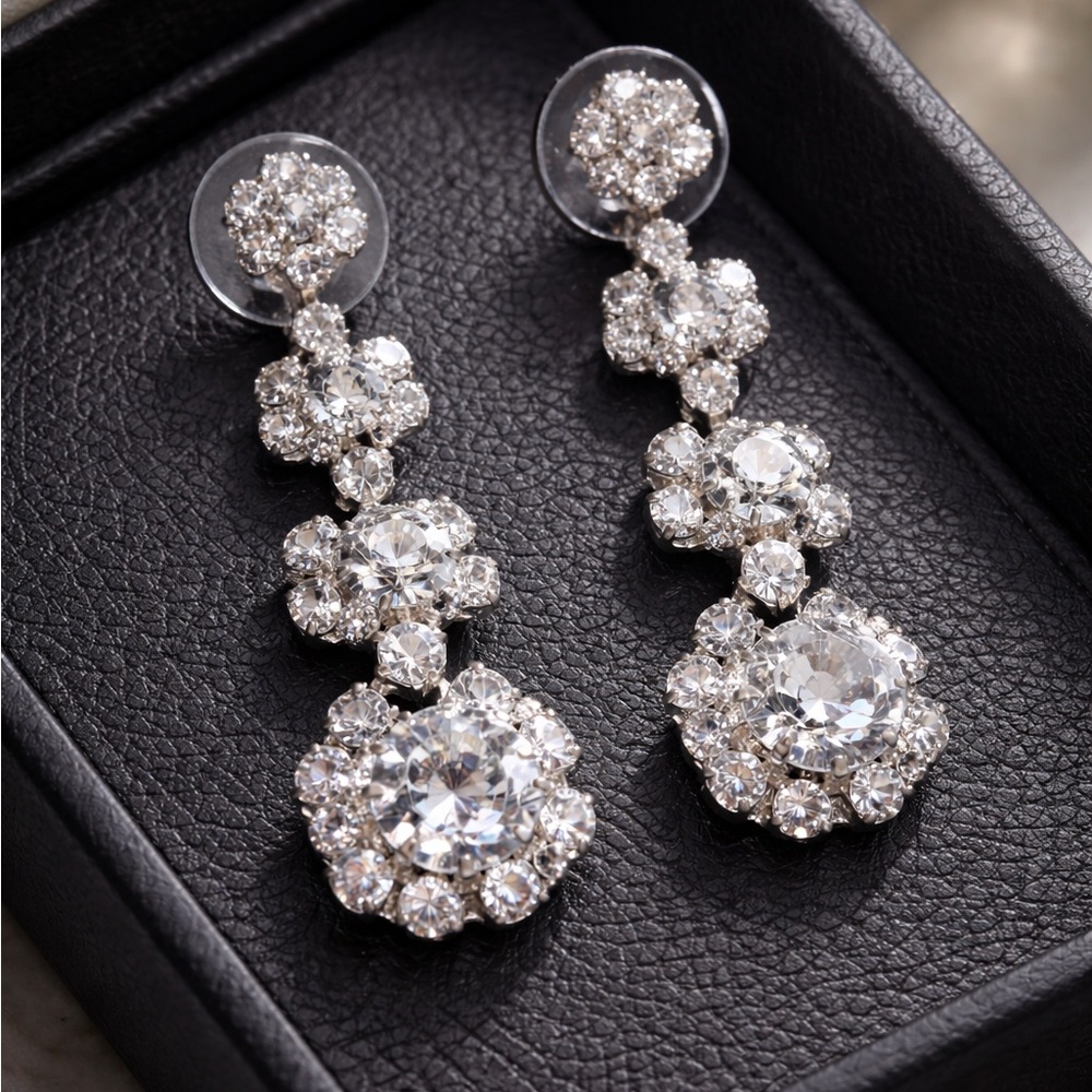 Elegant Silver Drop Earrings